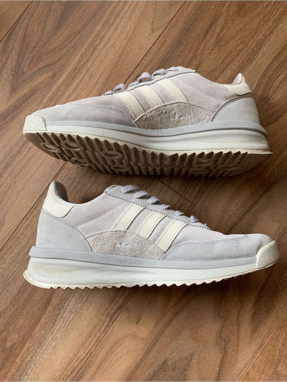 Adidas SL 72 RTN Grey Crystal White Suede Sneakers JH5090 Men Size 11 - Picture 3 of 5